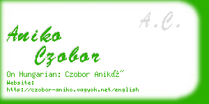 aniko czobor business card